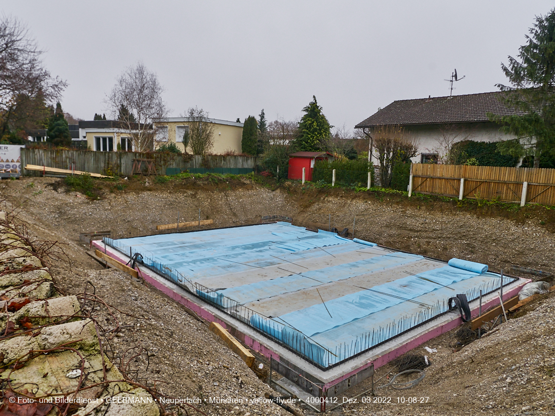 03.12.2022 - Neubau eines Mehrfamilienhause in der Niederalmstraße 16 in Neuperlach-Trudering